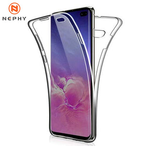 360 Full Clear Case For Samsung Galaxy A10 A20 A30 A40 A3 A5 A7 J3 J5 J7 2017 A6 A8 Plus J4 J6 J8 2018 Mobile Phone Cover Casing