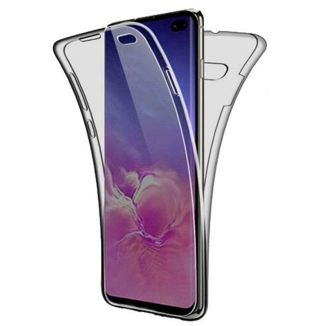 360 Full Clear Case For Samsung Galaxy A10 A20 A30 A40 A3 A5 A7 J3 J5 J7 2017 A6 A8 Plus J4 J6 J8 2018 Mobile Phone Cover Casing