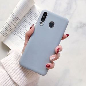 Plain Color Soft TPU Phone Case For Samsung Galaxy A51 A71 A10 A20 A30 A40 A50 A70 M10 S9 S10 Plus S20 Ultra Silicone Cover