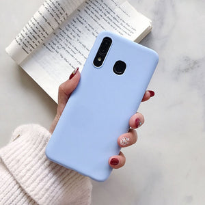 Plain Color Soft TPU Phone Case For Samsung Galaxy A51 A71 A10 A20 A30 A40 A50 A70 M10 S9 S10 Plus S20 Ultra Silicone Cover