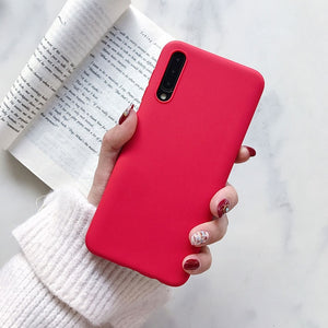 Plain Color Soft TPU Phone Case For Samsung Galaxy A51 A71 A10 A20 A30 A40 A50 A70 M10 S9 S10 Plus S20 Ultra Silicone Cover