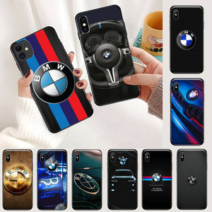 BMW Sports Car cool luxury Black Soft Rubber Phone Cover For i phone 5 5s 5c se 6 6s 7 8 plus x xs xr 11 pro max