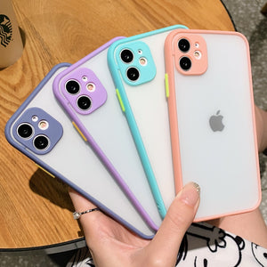 New Arrivals Fashion Phone Case for iPhone 11 Pro MAX 7 8 Plus X XR XS MAX SE 2020 Skin-friendly Feel Clear TPU Matte Back Cover