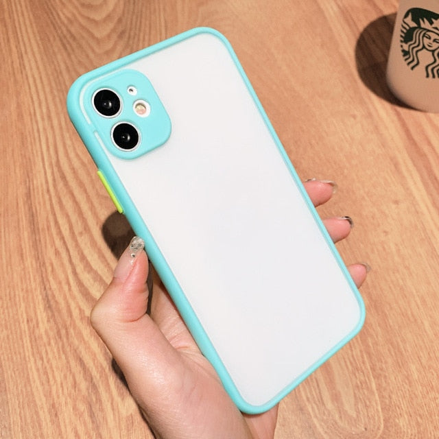 New Arrivals Fashion Phone Case for iPhone 11 Pro MAX 7 8 Plus X XR XS MAX SE 2020 Skin-friendly Feel Clear TPU Matte Back Cover