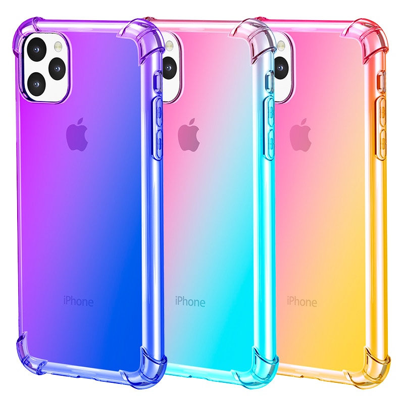 Phone Case (Shockproof Gradient) For iPhone 11 Pro Max XR XS Max 6 6S 7 8 Plus X