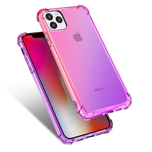Phone Case (Shockproof Gradient) For iPhone 11 Pro Max XR XS Max 6 6S 7 8 Plus X